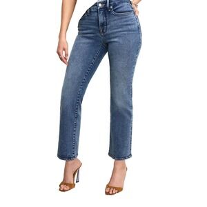 Good American Jeans Good Petite Straight Leg Indigo 254